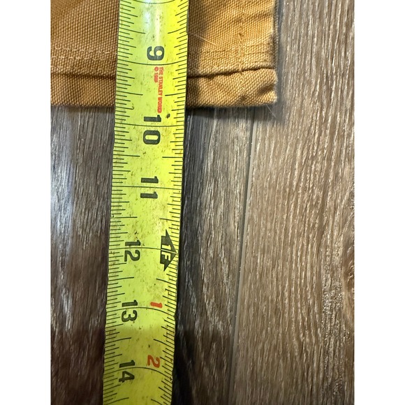 Carhartt Kids Tan Canvas Bib Overalls pants Size 12 Outdoor - Picture 10 of 13